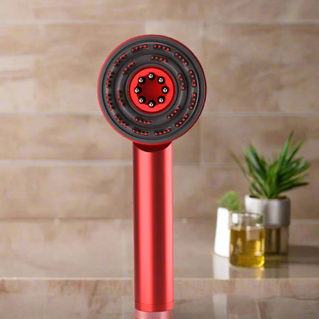 Electric Scalp Massager Hair Oil Applicator Scalp Massager 3 Modes Blue/Red Light Scalp Massager Tool Vibrating Massage Comb