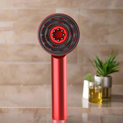 Electric Scalp Massager Hair Oil Applicator Scalp Massager 3 Modes Blue/Red Light Scalp Massager Tool Vibrating Massage Comb