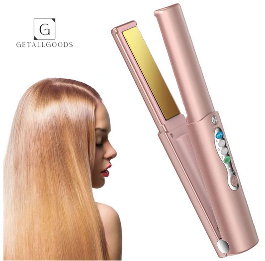 Portable Titanium Cordless Hair Straightener
