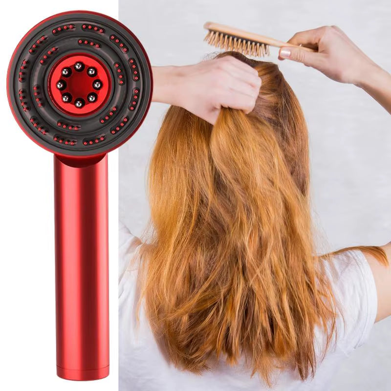 Electric Scalp Massager Hair Oil Applicator Scalp Massager 3 Modes Blue/Red Light Scalp Massager Tool Vibrating Massage Comb