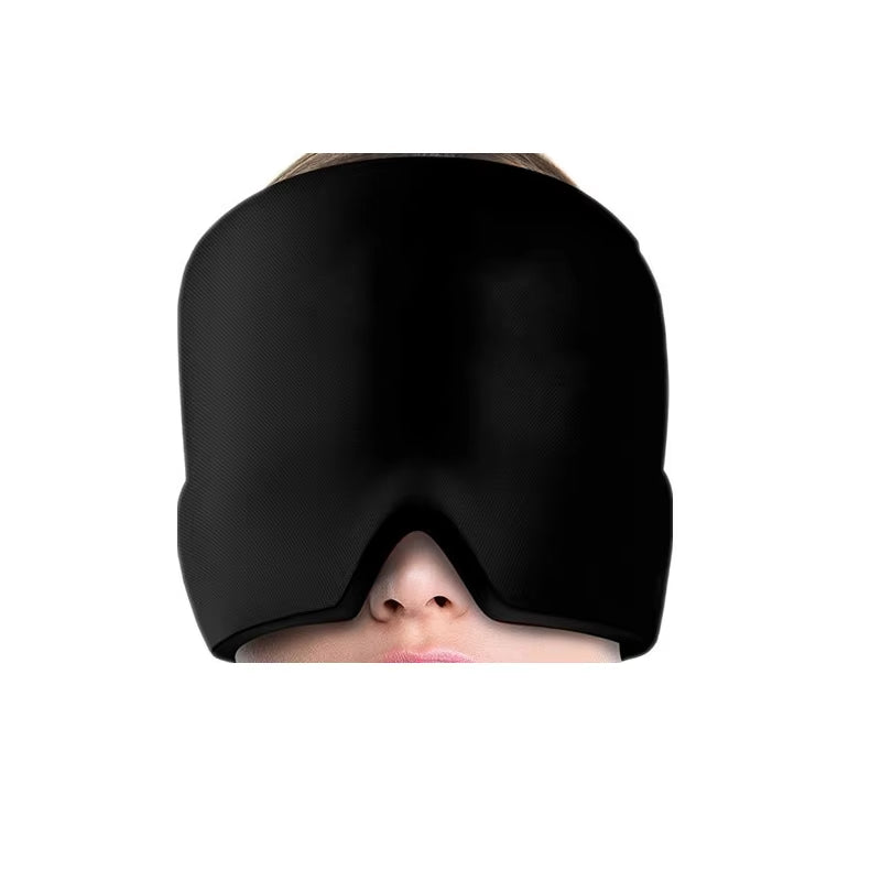 Form Fitting Gel Ice Headache Migraine Relief Hat Cold Compress Therapy Cap Ice Head Wrap Pack Mask for Tension Sinus Stress