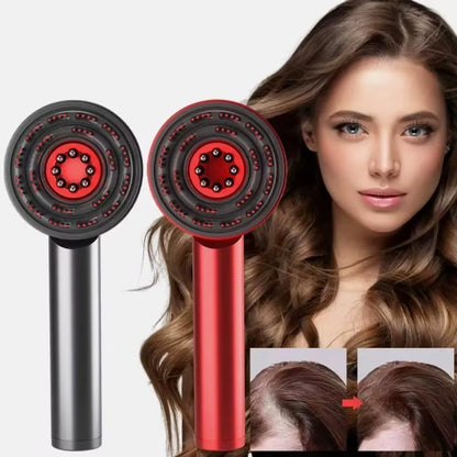 Electric Scalp Massager Hair Oil Applicator Scalp Massager 3 Modes Blue/Red Light Scalp Massager Tool Vibrating Massage Comb